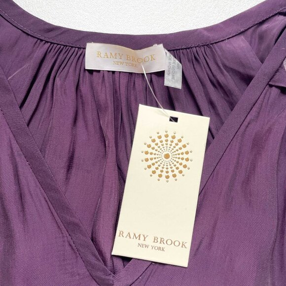 Ramy Brook Faretta Cold Shoulder Top Merlot Size Medium NEW NWT - Picture 4 of 8